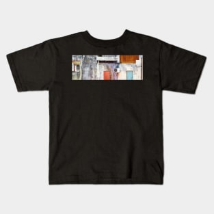 Old Cement Wall Panorama Kids T-Shirt